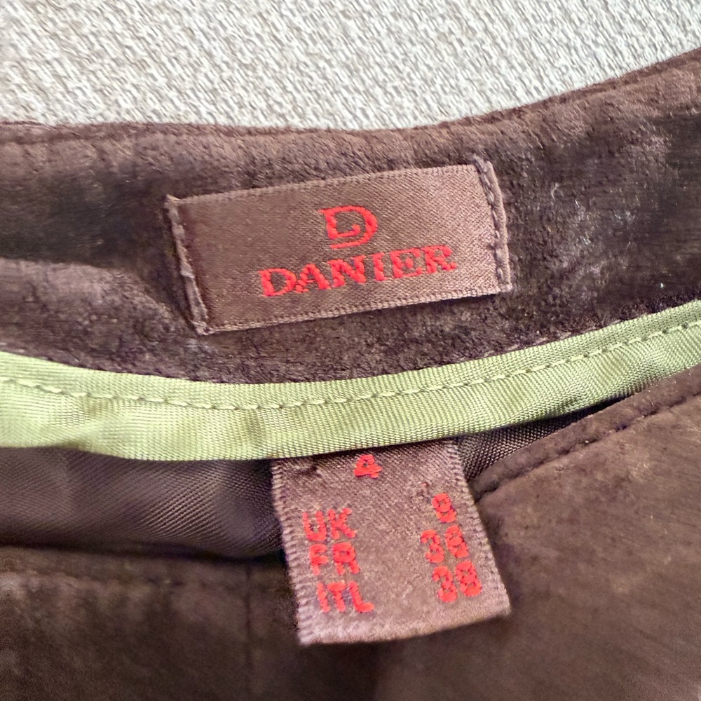 COPY - Danier Brown leather sued pants